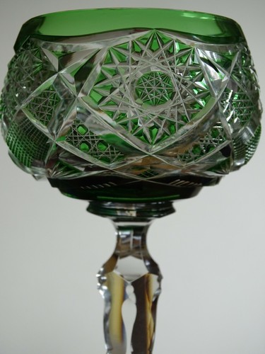 1 COPA DE VINO ROEMER VINTAGE CRISTAL ESTILO VERDE LOOK SAINT LOUIS O VAL LAMBERT - Imagen 2 de 12
