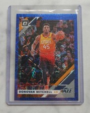 2019-20 Donruss Optic Donovan Mitchell Blue Velocity Prizm 59 Jazz