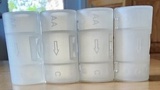 Unbranded AA to C Battery Converter Spacer Adapter Lot Of 4
