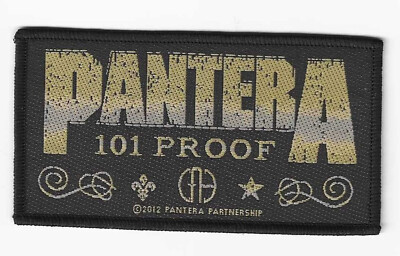 Pantera Whiskey Label gewebter Aufnäher - woven Patch NEU & OFFICIAL!