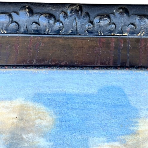 Pair Antique 1918 Pastel Landscapes W. Buchholz Original Arts & Crafts Movement - Picture 7 of 10