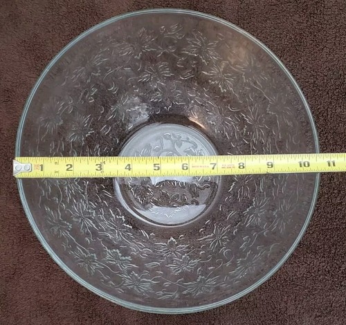 Princess House FANTASIA Large Serving Salad Bowl #525 10.5 inches EUC - Picture 7 of 8