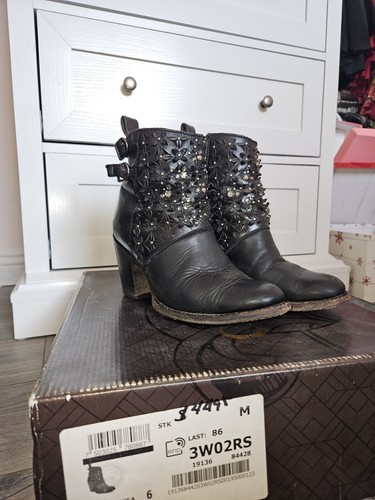 Cuadra 3W02RS Women Ankle Boots - BLACK | Size 6 - Picture 2 of 5