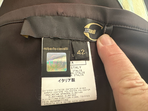 JUST CAVALLI ASYMMETRISCHER FREIZEITROCK SCHWARZ MEHRFARBIG DRUCKDETAIL Gr. 42 - Bild 18 von 18