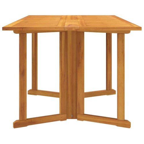 vidaXL Folding Butterfly Garden Table 150x90x75 cm Solid Wood Teak - Picture 5 of 7