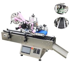 110V Auto Desktop Conveyor Roller Horizontal Labeler for Transparent Label etc.