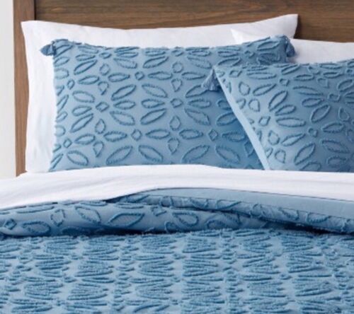 New Threshold 7-Piece Queen Jacquard Comforter & Sheet Set - Cafe Blue - Picture 2 of 2