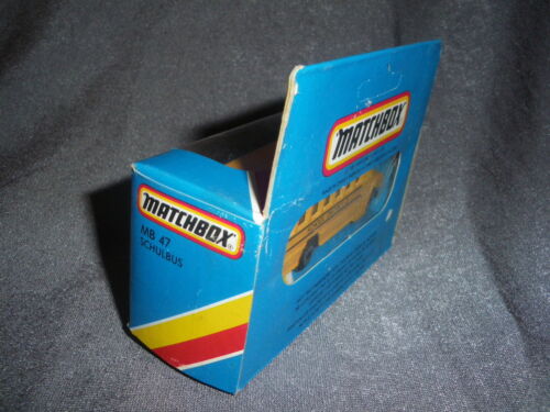 284B Vintage 1981 Matchbox MB 47 Autobus per la Scuola Quartiere 2 USA 1:76 - Foto 2 di 4