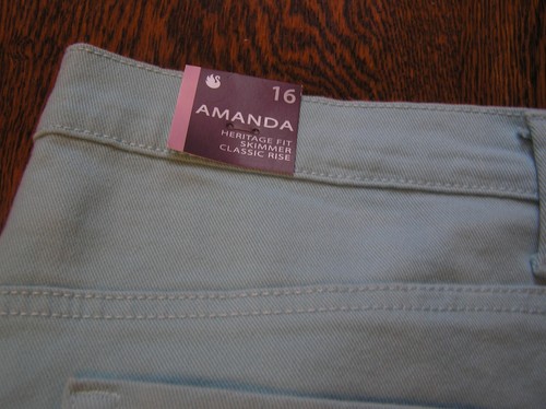Gloria Vanderbilt AQUA SKY Amanda Embellished Skimmer 16 Classic Rise~~NWT!! - Picture 5 of 5
