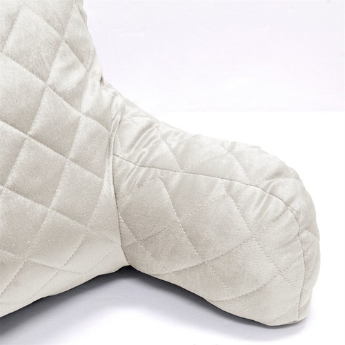 Velvet Plush Backrest Pillow Bed Cushion Support Reading Back Rest Arms Chair - Picture 87 of 127