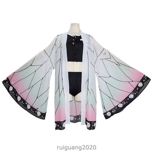 Demon Slayer: Kimetsu no Yaiba Kochou Shinobu Swimsuit Swimwear Bikini Suit R3 - Picture 2 of 6