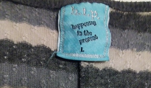 H.I.P. Happening In The Present Womens Top, Shirt, Blouse Size Large - Picture 3 of 3