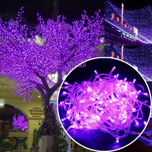 led fairy lights plug in string christmas tree party multi colored xmas rgb - Picture 16 of 33