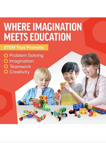 Brickyard Building Blocks Stem Toys Kit Educational Construction Engineering... - Picture 3 of 8