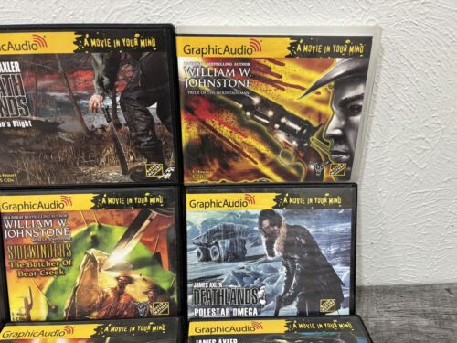 Lot of 26 Graphic Audio Books Incl. Deathlands Blood Bond Mountain Man Gunfight - Picture 10 of 21