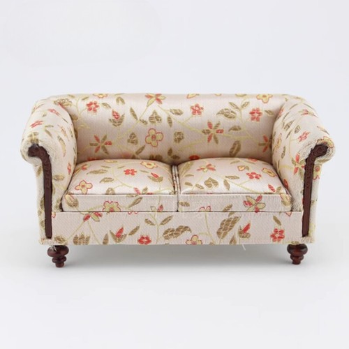 1:12 Scale Miniature European Style Sofa Dollhouse Living Room Furniture Model - Picture 10 of 11