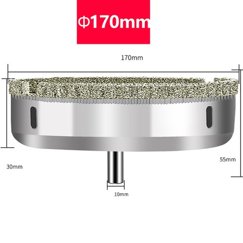 Foret diamant 3 mm-200 mm couronne de forage scie à trous perceuse à carreaux pour verre céramique marbre - Photo 51/74