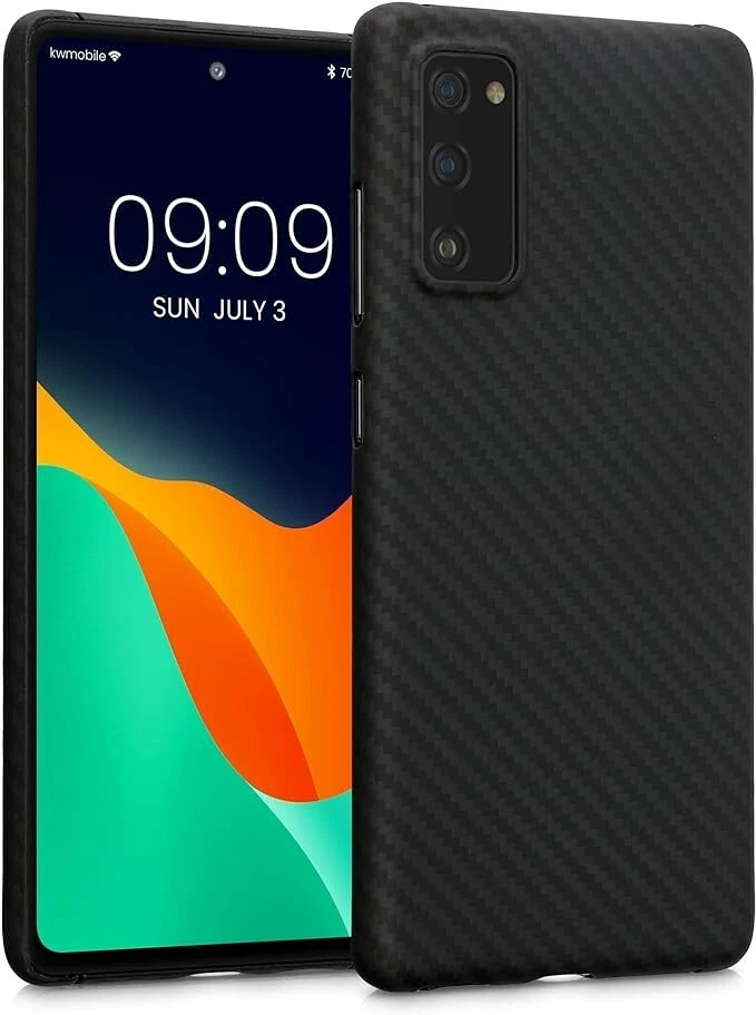 Funda de fibra de aramida calibri para Samsung Galaxy Note 20 negra mate Foto 3 de 4