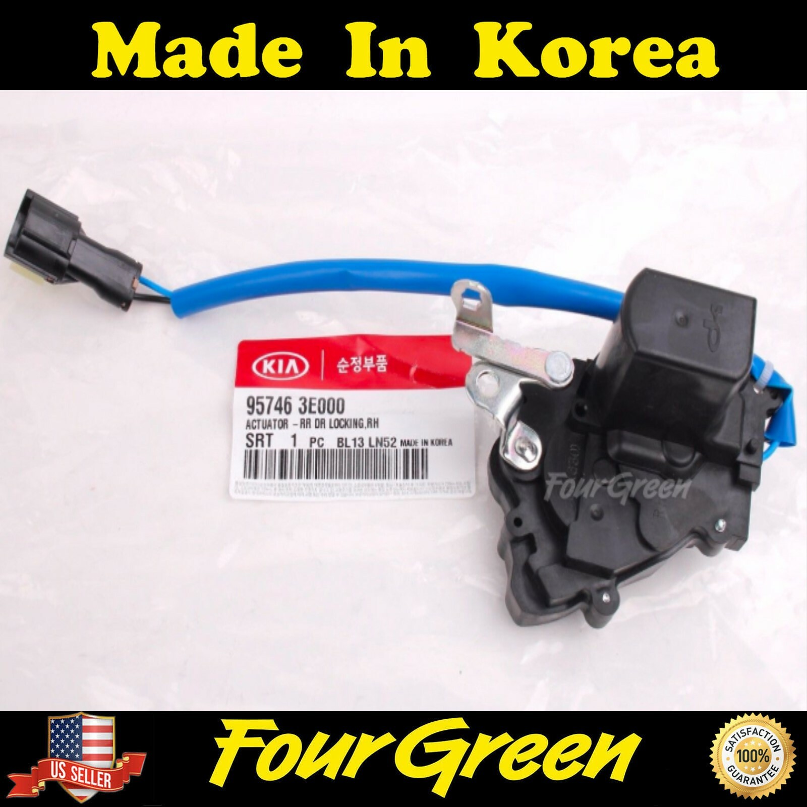 957463E000 Genuine Door Lock Actuator Rear Right for Kia 03-09 Sorento OEM