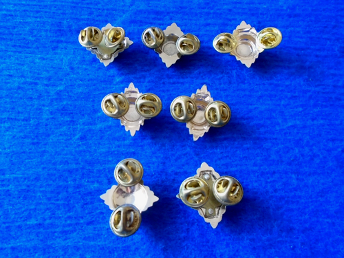 JOB LOT OF BRITISH MILITARY OFFICERS GOLD & SILVER ANODISED & ENAMEL RANK PIPS - Picture 5 of 6