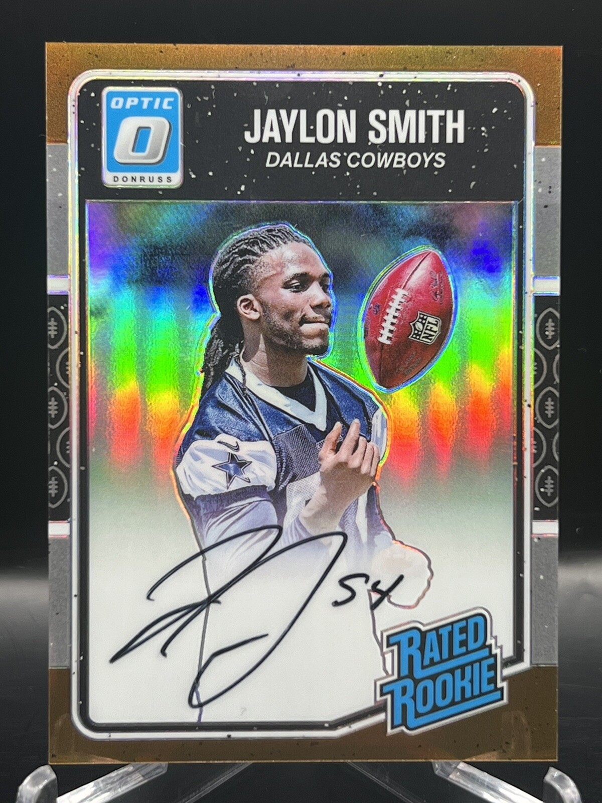 JAYLON SMITH 2016 Panini Donruss Optic RATED ROOKIE BRONZE AUTO RC Cowboys 🔥🏈