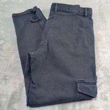Aritiza Wilfred Free Modern Cargo Pant Size 12 Black Utility High Waist Cotton
