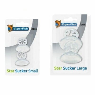 Superfish Star Sucker Blister (2 Stück) Luftschlauch Management Saugnapf