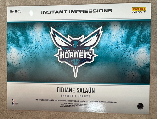 2024 Panini Instant Impressions TIDJANE SALAUN Hand Print 18 x 24 Signed AUTO RC - Picture 4 of 24