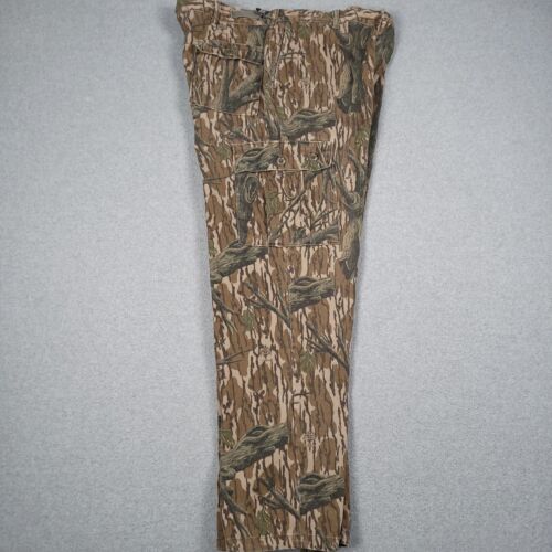 Vintage Mossy Oak Set Men XL Treestand Camo 90s Made in USA Hunting Shirt Pants - Picture 14 of 22
