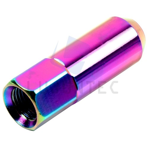 20 Pc M12X1.5 Neo Chrome Aluminum Spike Tuner Extended Lug Nuts For Chevrolet - Picture 6 of 12