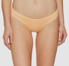 81 Onia Women's Orange Solid Stretch Lilly Bikini Bottom Swimwear Size Medium