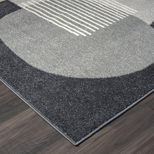 Abani Deco Collection Area Rug - Grey Minimalist Design -6' x 9' - Easy to Cl... - Picture 3 of 8
