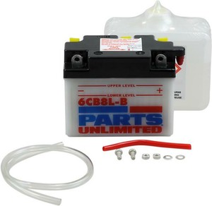 Parts-Unlimited-Conventional-Battery-Kit-6V-for-Yamaha-CA50-Riva-50-CV50-Riva-50