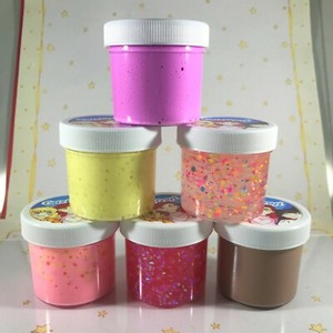 Six-Mini-Sample-Slimes-Pack-2oz-size-Random-Textures-Scents-Bingsu-Floam-Thick