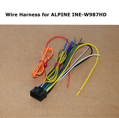 New Wire Harness for ALPINE INE-W987HD INEW987HD FREE FAST SHIPPING
