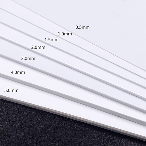 ABS Styrene Plastic Flat Sheet Plate 200mm x 200mm White/Black/Transparent 1pcs - Picture 2 of 13
