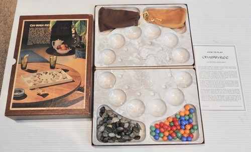 Oh Wah Ree Vintage 1962 3M Bookshelf Board Game Ancient Game Of Strategy - Picture 2 of 3