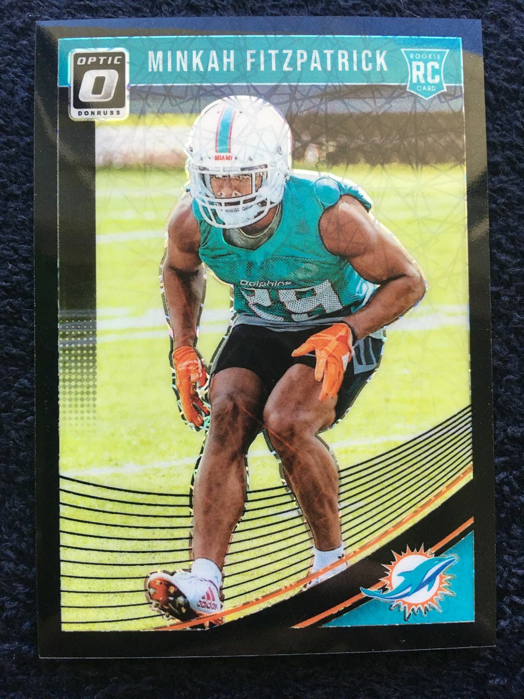 Minkah Fitzpatrick #103 - 2018 Panini Donruss Optic - Rookies Black Velocity /25