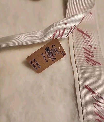 Victorias Secret Pink Large White Sherpa Cozy Plush Tote Bag With Zipper NWT - Picture 4 of 22