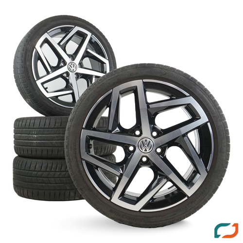 VW Golf 8 DALLAS Sommerräder Sommerreifen 18 Zoll 5H0601025G 225/40 R18 92Y - Bild 1 von 12