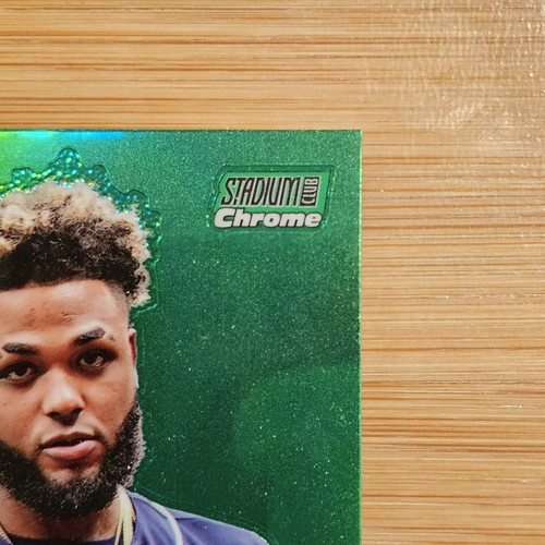 Junior Caminero Green Refractor 2024 Topps Stadium Club SP ROOKIE #223 Rays - Picture 3 of 6