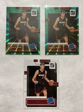 2 Nikola Jović Green Laser “Rated Rookie” Cards #227  2022-23 Donruss; 1 Base