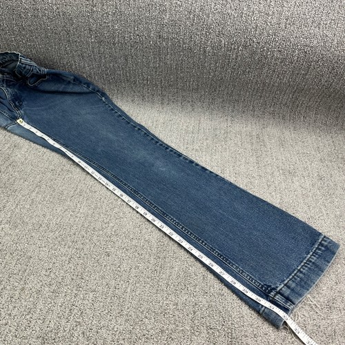 Boston Proper Jeans Womens Mzrs 31x32 Bootcut Blue Denim Subtle Distress - Picture 16 of 23