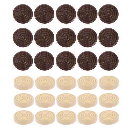 48 Pcs Chess Pieces Wooden Game Checked Checker Accessories Travel Checkers - Picture 8 of 12