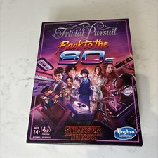 Trivial Pursuit Back to the 80s: Stranger Things Board Game Hasbro Complete 14+