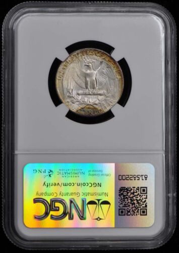1953-S Washington Quarter 25C NGC MS65 Great Toning - Picture 2 of 4