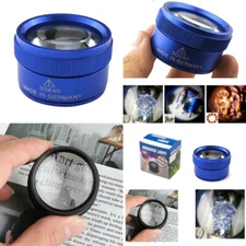 US 1 40x30 Magnifying Loupe Eye Glass Loop Pocket Magnifier Jeweler Watch Gems