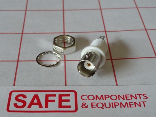 AMP 1-1337452-0 BNC Female Jack Isolated Qty-1 Gold Sockt Solder Panel Mnt Q36-1 - Picture 2 of 3