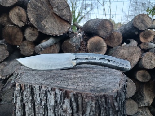 Hand Forged Large Horseshoe Knife Carbon Steel Knife Hand Crafted Custom Knife - Picture 4 of 6