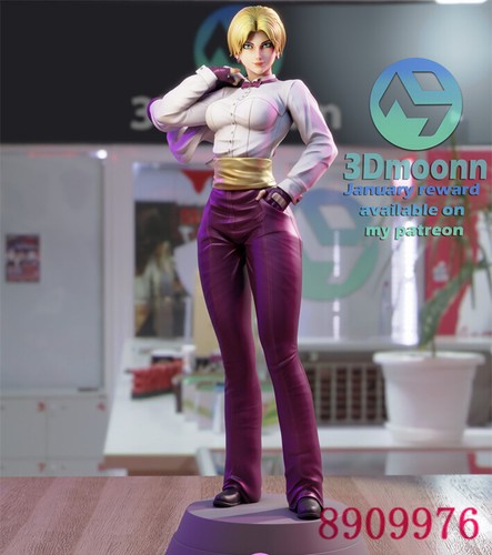 KOF King 3D Printing Figure Unpainted Model GK Blank Kit Sculpture New Stock - Picture 2 of 11